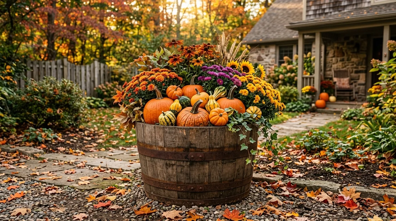 11 Fall Outdoor Planter Ideas for Seasonal Charm